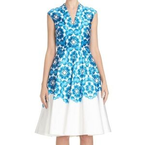 Ted Baker White and Blue floral dress